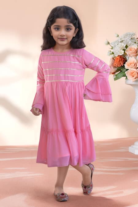 Petite Pomme Gota Patti Work Dress 