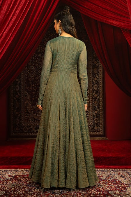 Sonia Baderia Hand Embroidered Anarkali With Dupatta 