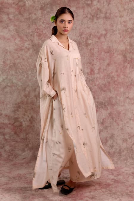 Doodlage Printed Bemberg Linen Tunic & Pant Set 