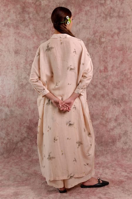 Doodlage Printed Bemberg Linen Tunic & Pant Set 