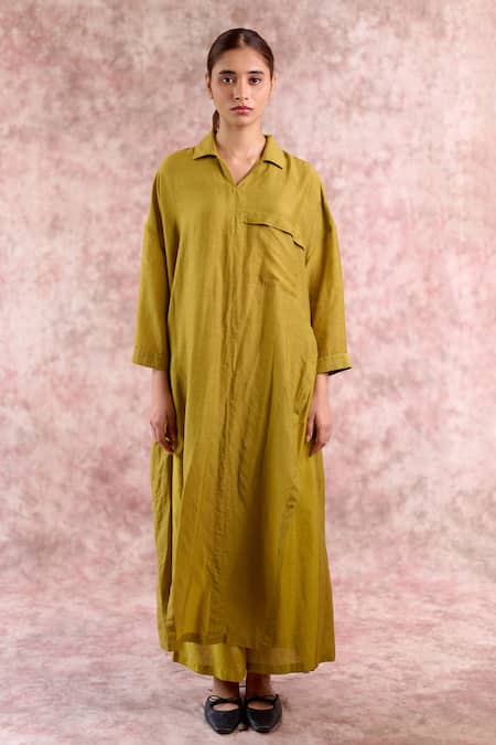 Doodlage Bemberg Linen Collared Tunic 