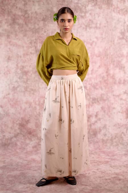Doodlage Printed Bemberg Linen Pant 