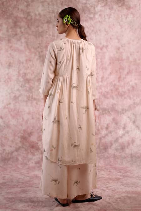 Doodlage Printed Bemberg Linen Tunic & Pant Set 