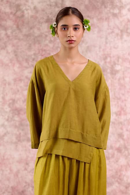 Doodlage Bemberg Linen Layered Top 