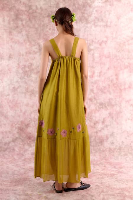 Doodlage Embroidered Maxi Dress 