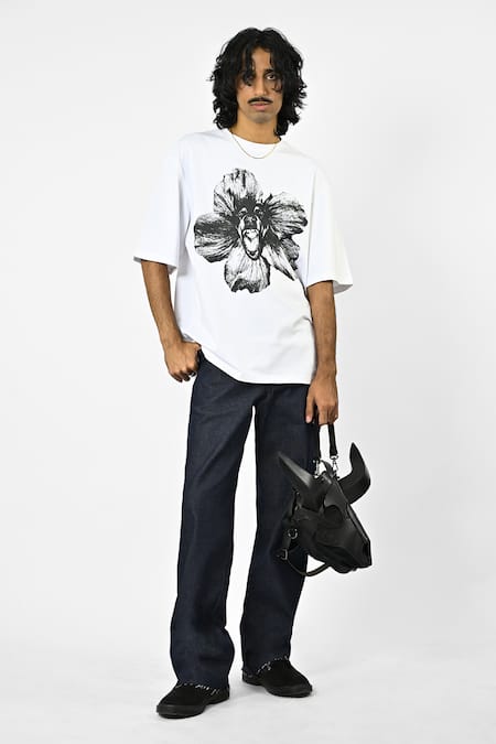 Huemn Canine Floral Print T-shirt 