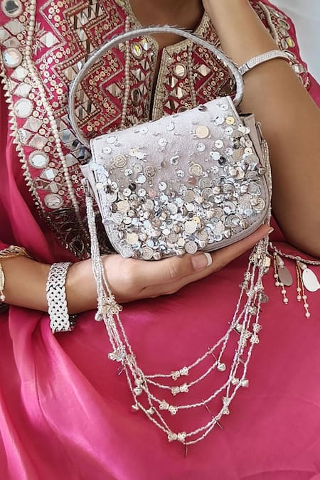 Plode Charm Tassel Embellished Bag 