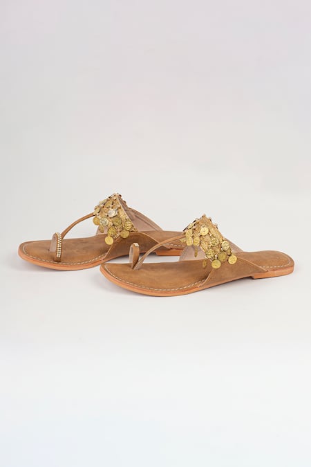 Sandalwali Naira Coin Strap Vegan Sandals 