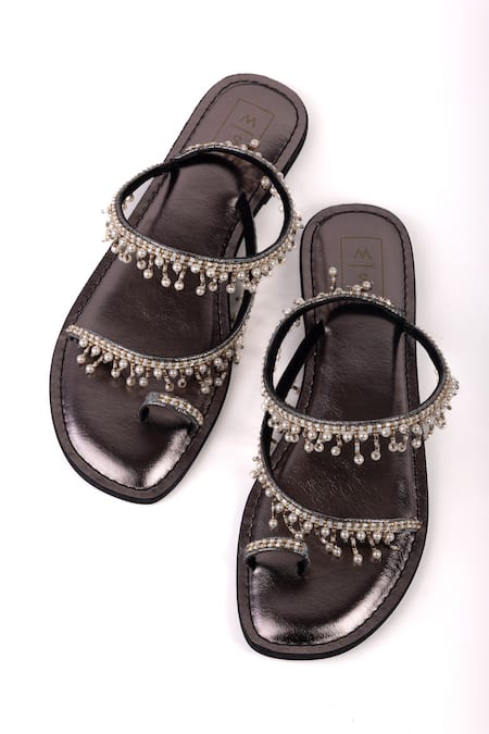 Sandalwali Soha Tasselled Strap Vegan Sandals 