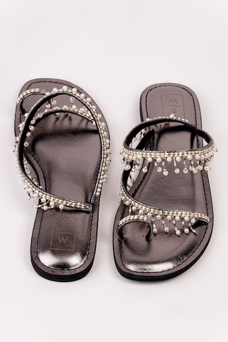 Sandalwali Soha Tasselled Strap Vegan Sandals 