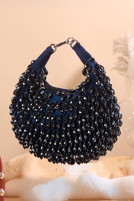 Nazaakat By Samara Singh Beaded Embellished Clutch Bag 