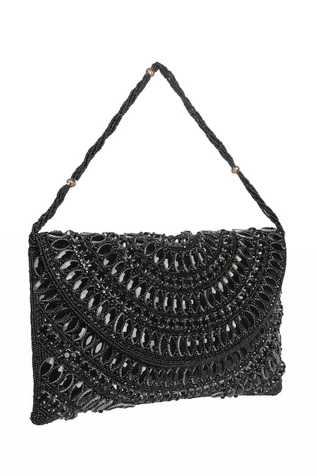 Nazaakat By Samara Singh Beaded Embellished Flap Bag