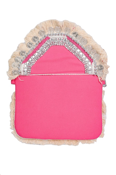 Nazaakat By Samara Singh Coin & Fringe Embellished Boho Bag