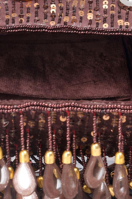 Buy Nazaakat By Samara Singh Wine Beads, Sequins, Mirrors And Embellished Flap Bag Online at Aza Fashions Buy_Nazaakat By Samara Singh_Wine Beads, Sequins, Mirrors And Embellished Flap Bag _Online_at_Aza_Fashions