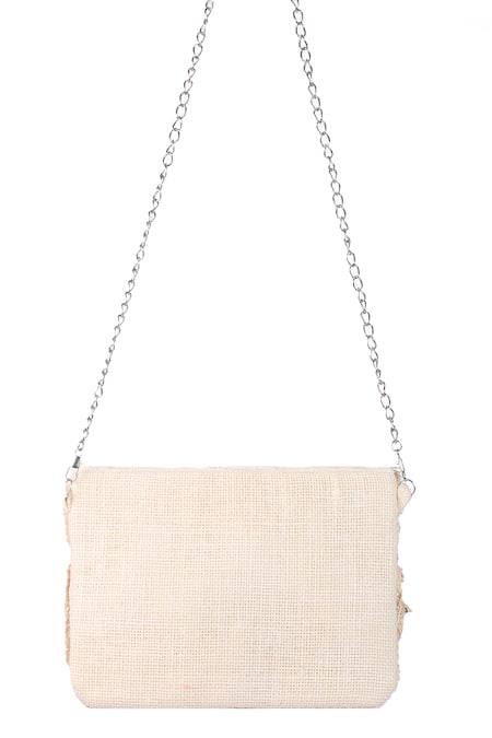 Nazaakat By Samara Singh Coin & Bead Embellished Fringe Boho Bag