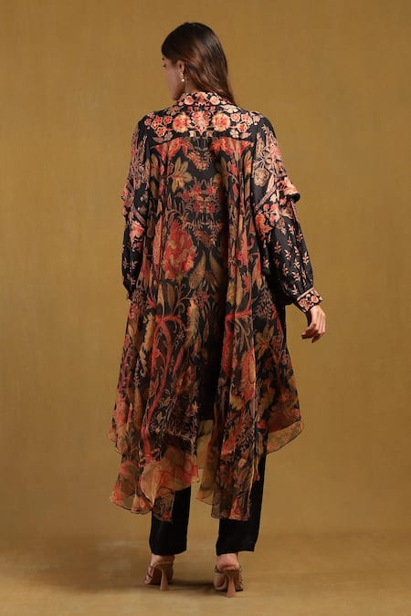 Ritu Kumar Floral Print Asymmetric Shirt Tunic 