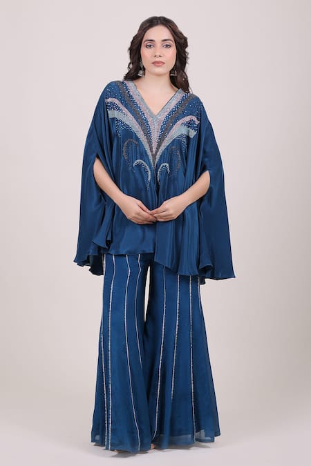 Myra Clothing Line Embellished Kaftan & Palazzo Set 