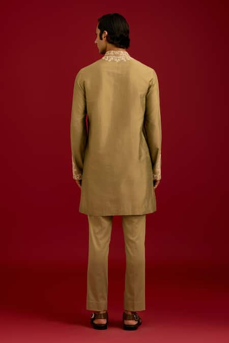 Devnaagri Mirror & Dori Embroidered Kurta Set 