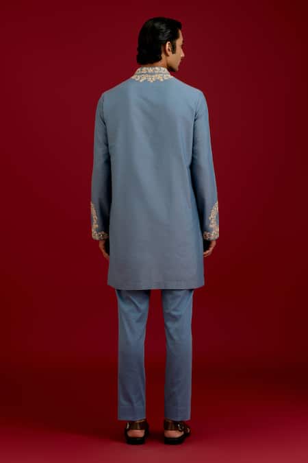 Devnaagri Mirror Work Kurta Set 