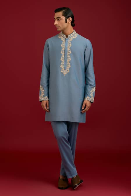 Devnaagri Mirror Work Kurta Set 