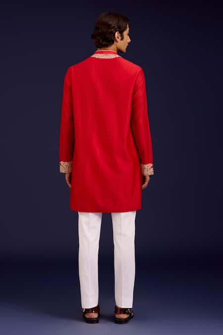 Devnaagri Mirror & Dori Embroidered Kurta Set 