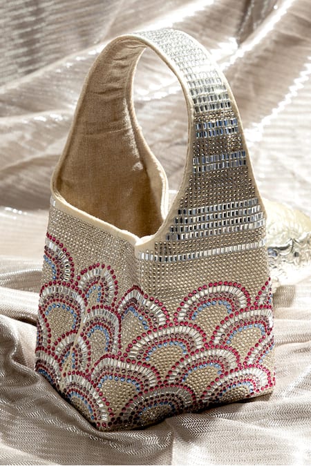 Buy_Etcetera_Multi Color Crystals Paris Petite Aurora Studded Bag _Online_at_Aza_Fashions