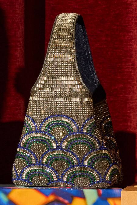 Buy_Etcetera_Blue Crystals Paris Petite Aurora Embellished Bag _Online_at_Aza_Fashions