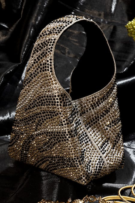 Etcetera Paris Petite Aurora Studded Metallic Bag 