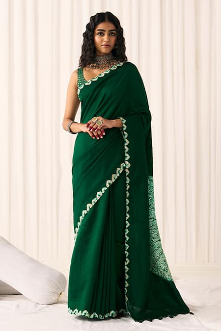 Five Point Five Poonam Soft Silk Saree With Running Blouse 