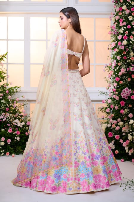 Label Priyanka Kar Garden Printed Lehenga Set 