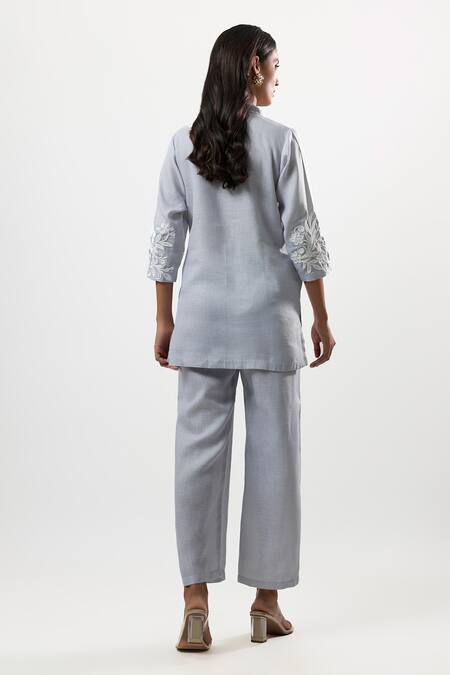 Linera Embroidered Shirt & Pant Set 