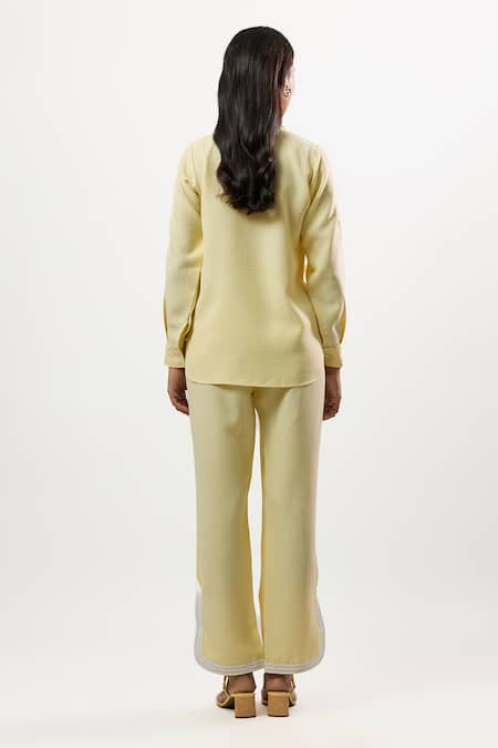 Linera Embroidered Turkish Linen Shirt & Pant Set 