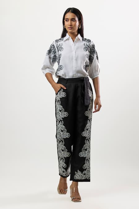 Linera Embroidered Shirt & Pant Set 