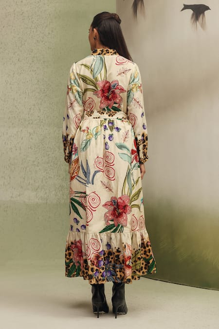 NOIB Celia Wildflower Print Dress With Belt 