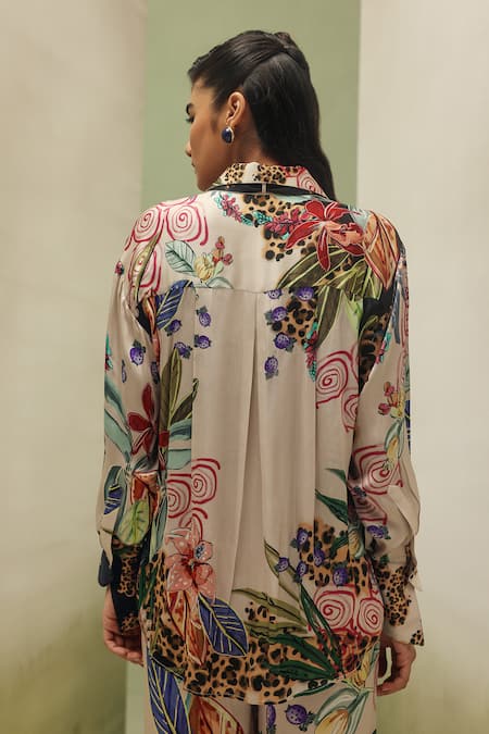 NOIB Iris Wildflower Print Shirt 
