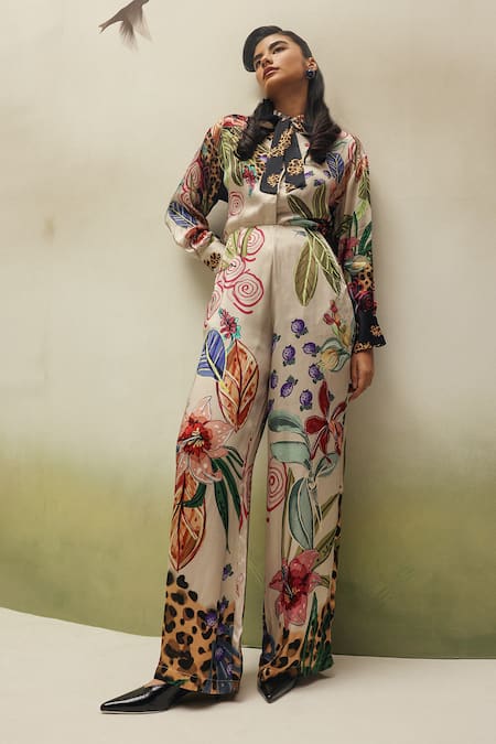 NOIB Thais Wildflower Print Pant 