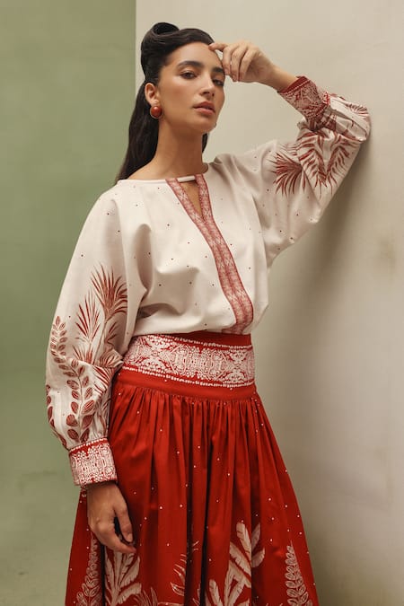 NOIB Elle Night Safari Print Top 