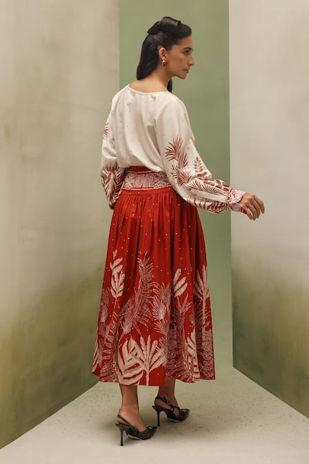 NOIB Elle Night Safari Print Skirt 