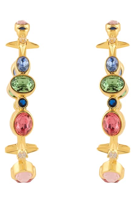 Isharya Suneras Lil Gem Drop Hoops