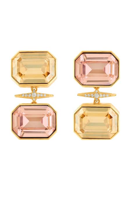 Isharya Pink Limoncello Drop Earrings