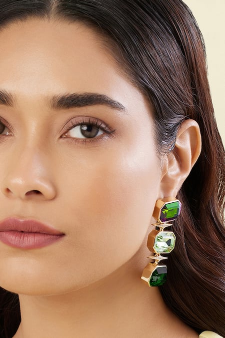 Isharya Rialias Sparkle Statement Earrings 