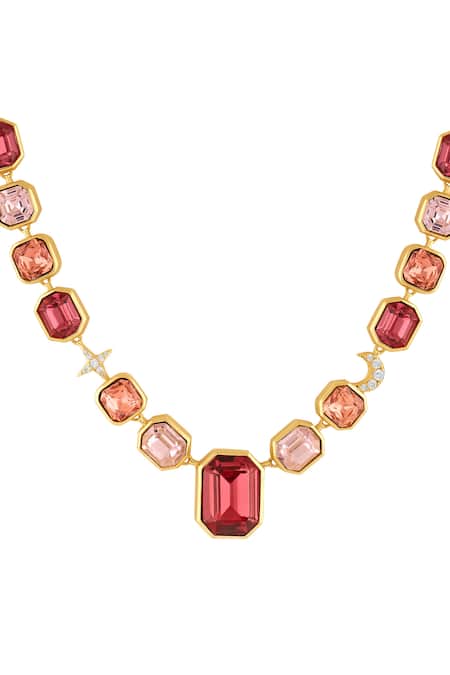 Isharya_Gold Plated Vesper Statement Choker _Online_at_Aza_Fashions