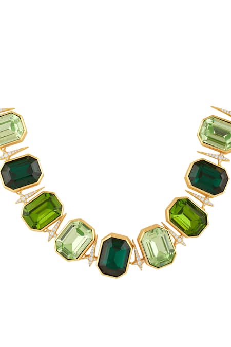 Buy_Isharya_Gold Plated Sonalis Columbian Fantasy Necklace _Online_at_Aza_Fashions