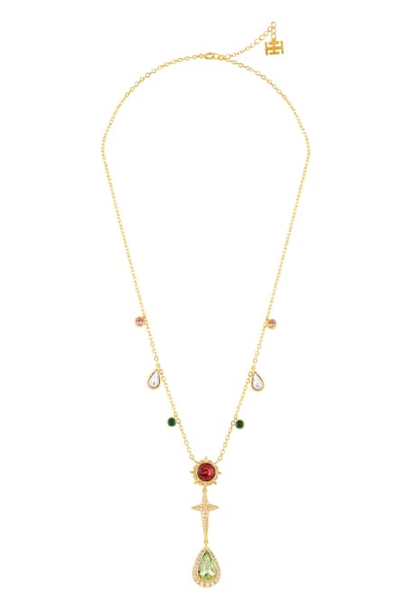 Isharya Arctura Y Pendant Necklace 