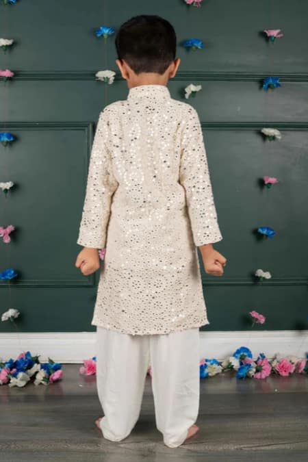 Shruti Jalan Mirror Embroidered Kurta & Salwar Set 