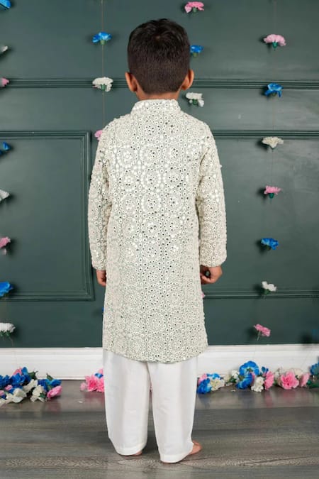 Shruti Jalan Embroidered Mirror Work Kurta & Salwar Set 