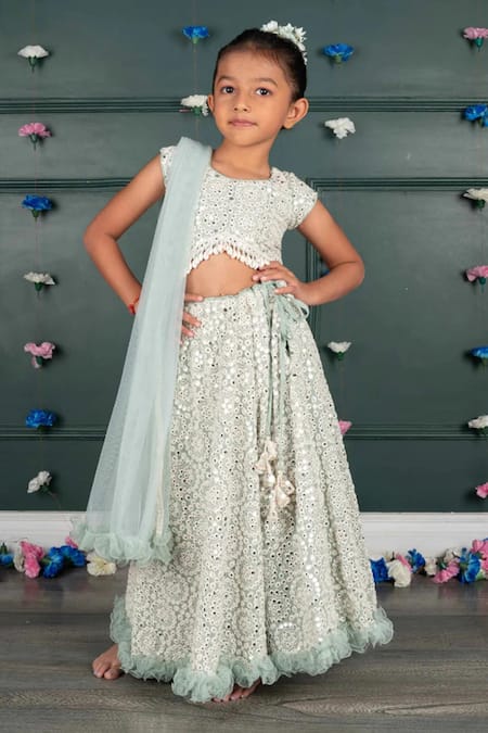 Shruti Jalan Embroidered Mirrorwork Lehenga Set 