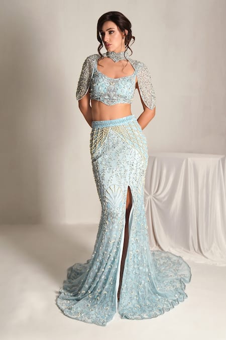 Shourya Gatha Sea Spray Siren Lehenga Set 