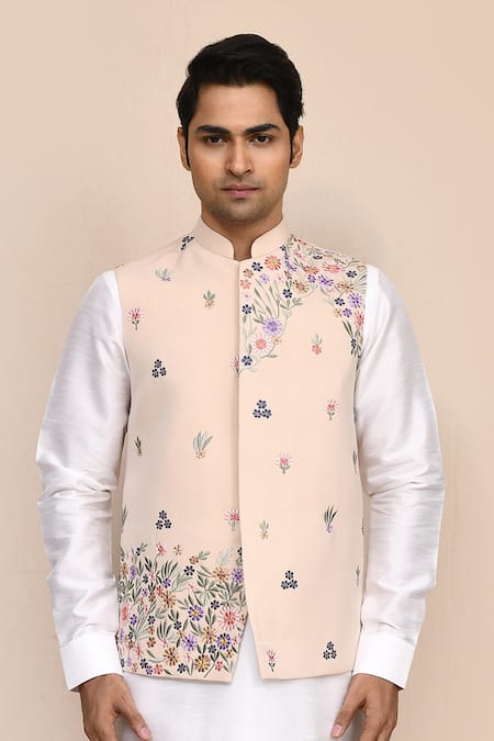 Arihant Rai Sinha Embroidered Nehru Jacket 