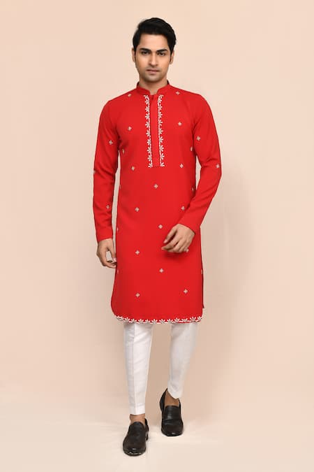 Arihant Rai Sinha Embroidered Kurta & White Pant Set 